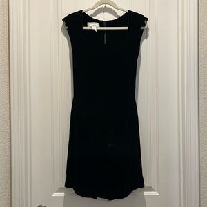 90s Jones New York Sz 12 velvet silk rayon sheath dress sleeveless zip mini 90’s